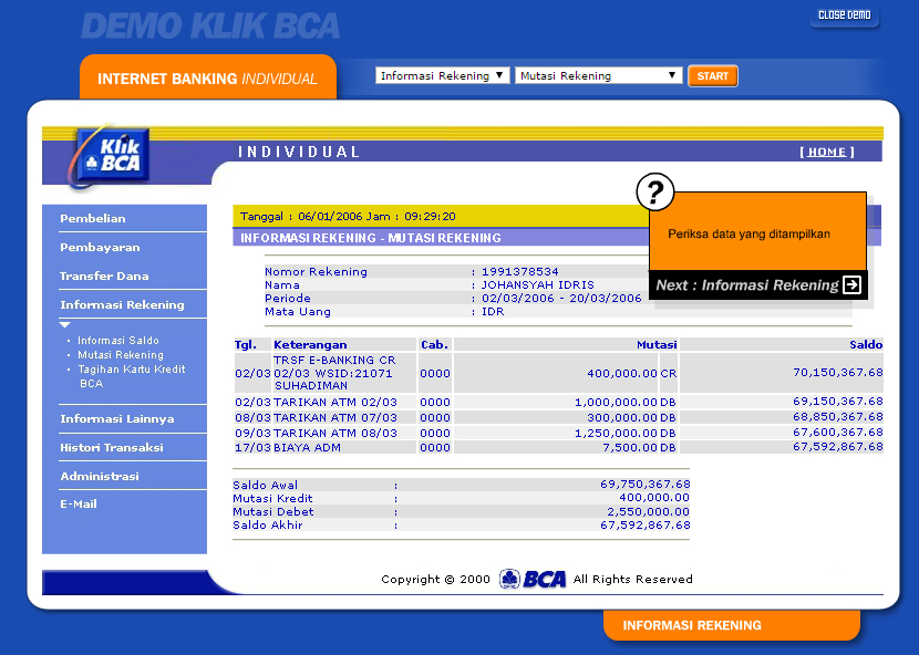 Detail Contoh Mutasi Rekening Bri Nomer 15