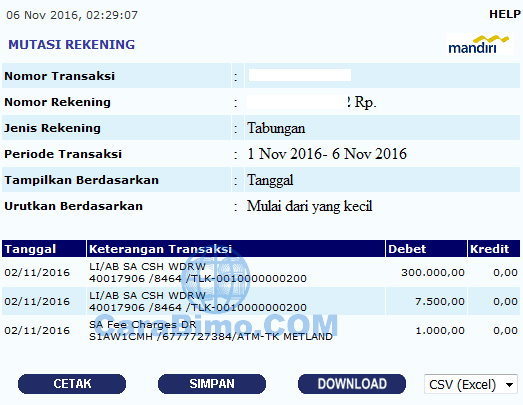 Detail Contoh Mutasi Rekening Bri Nomer 39