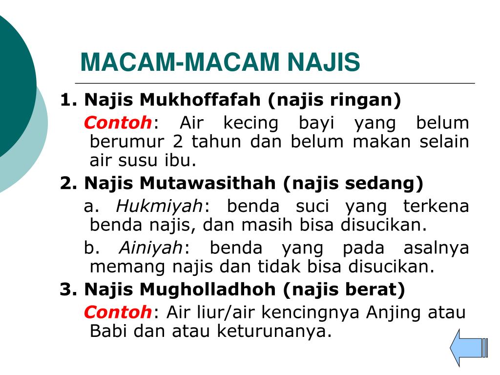 Detail Contoh Najis Hukmiyah Nomer 15