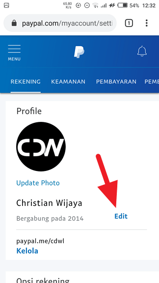 Contoh Nama Akun Paypal - KibrisPDR