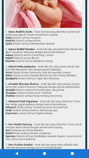 Detail Contoh Nama Bayi Laki Laki Islami Nomer 23