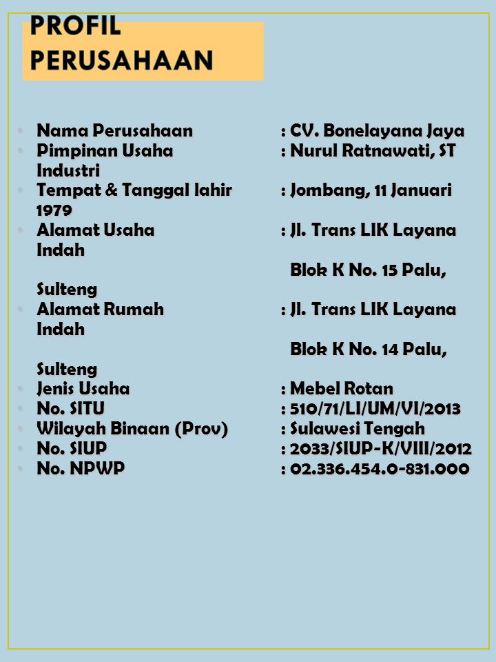 Detail Contoh Nama Cv Nomer 6