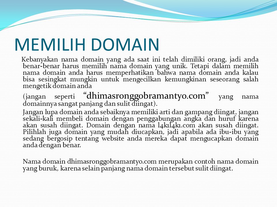 Detail Contoh Nama Domain Nomer 51