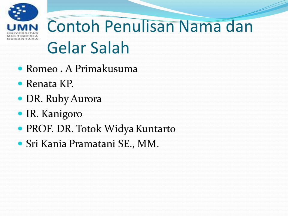 Detail Contoh Nama Gelar Nomer 35