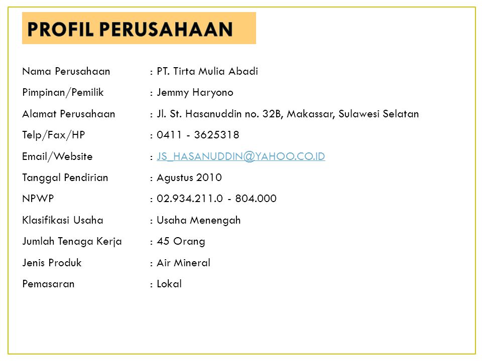 Detail Contoh Nama Pt Nomer 19