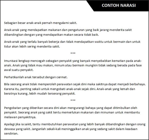 Detail Contoh Narasi Informatif Nomer 10