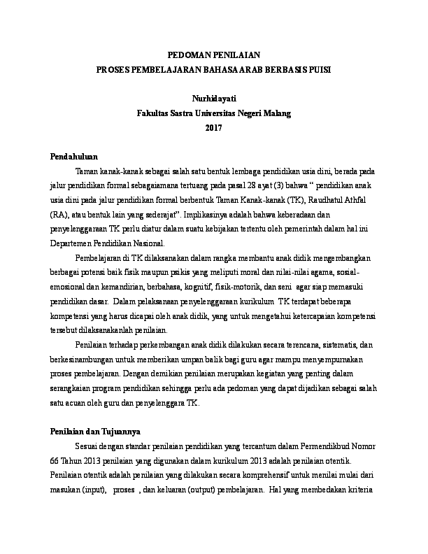 Detail Contoh Narasi Laporan Perkembangan Anak Tk Semester 1 Nomer 38