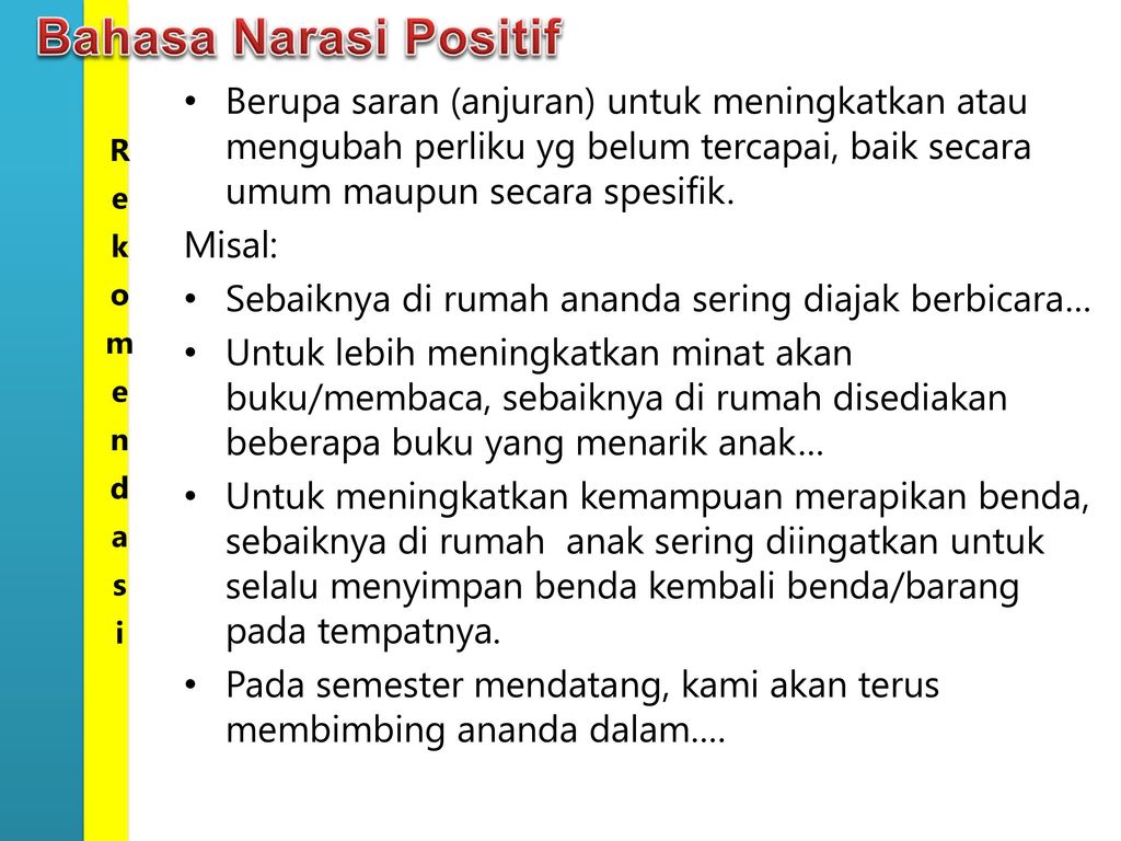 Detail Contoh Narasi Raport Kelompok Bermain Nomer 43