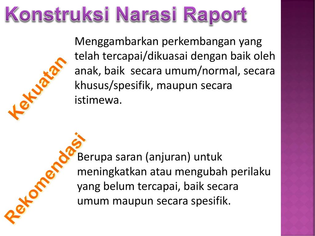 Detail Contoh Narasi Raport Tk Semester 1 Nomer 46