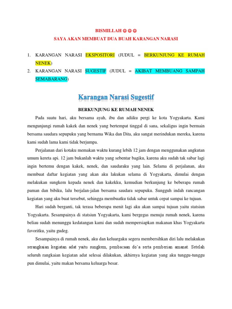 Detail Contoh Narasi Sugestif Nomer 42