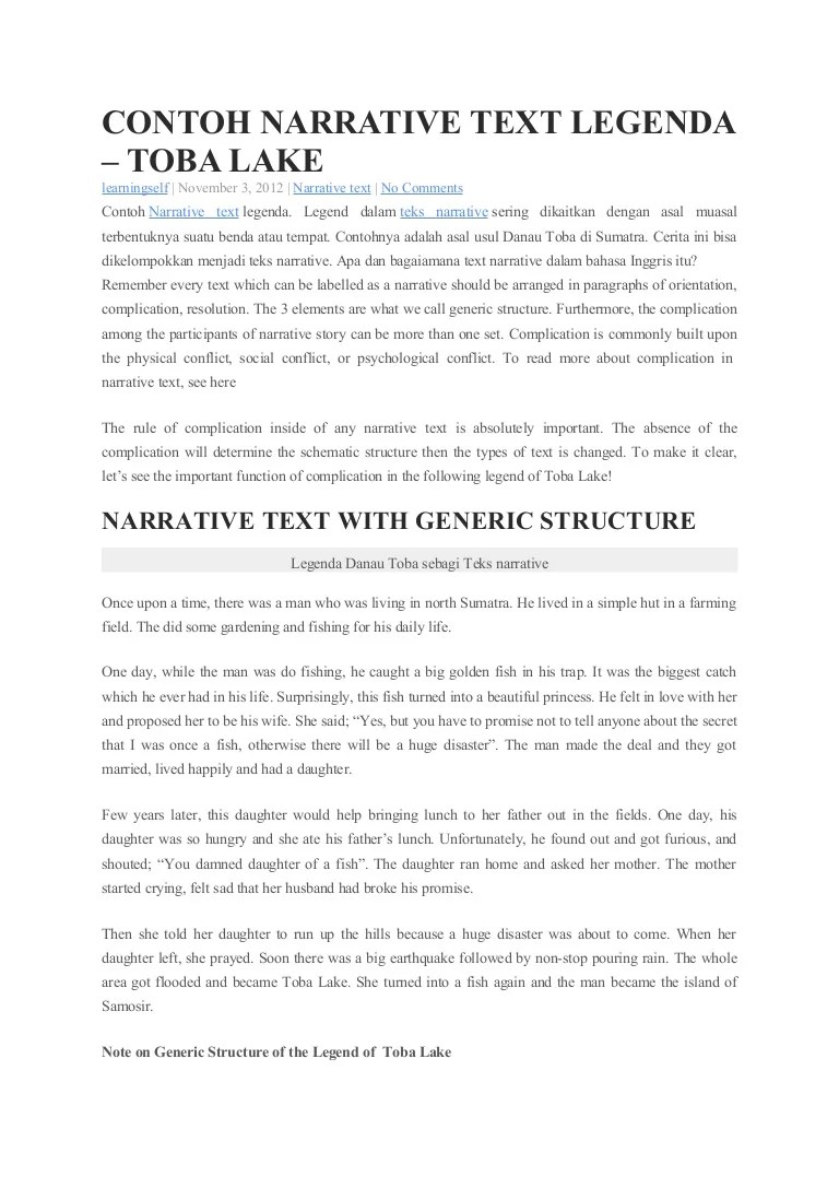 Detail Contoh Narrative Text Dengan Gambar Nomer 25