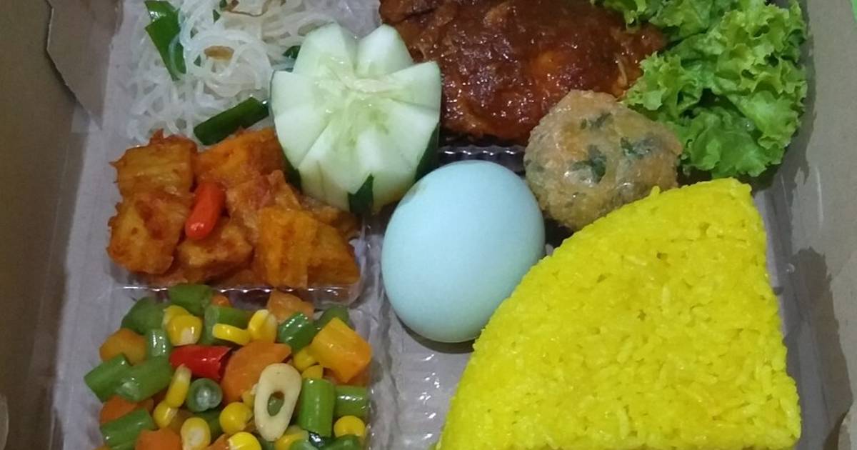 Contoh Nasi Kuning Kotak - KibrisPDR