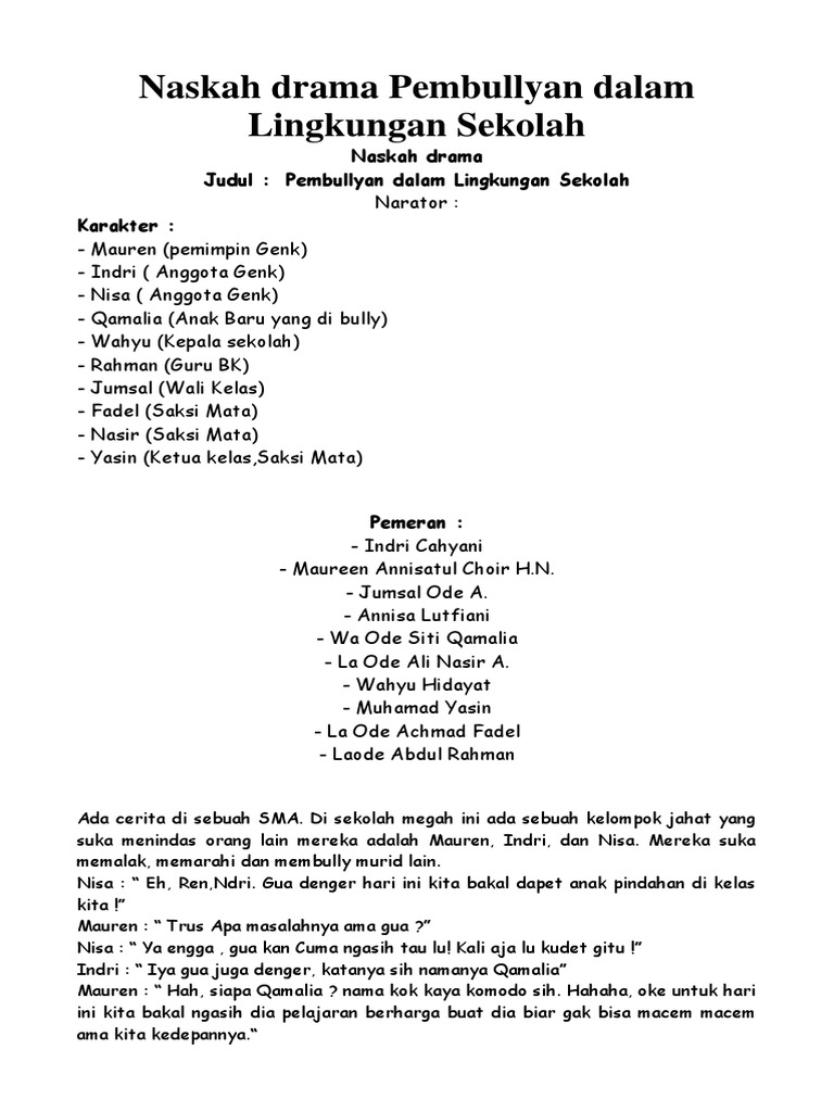 Detail Contoh Naskah Film Pendek Sekolah Nomer 49