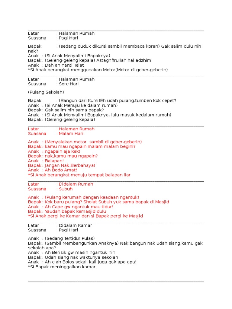 Detail Contoh Naskah Film Pendek Sekolah Nomer 50