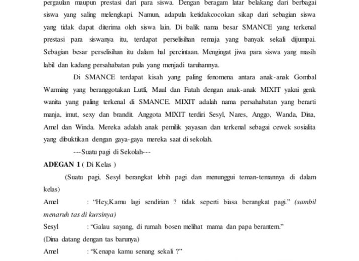 Detail Contoh Naskah Film Pendek Sekolah Nomer 54