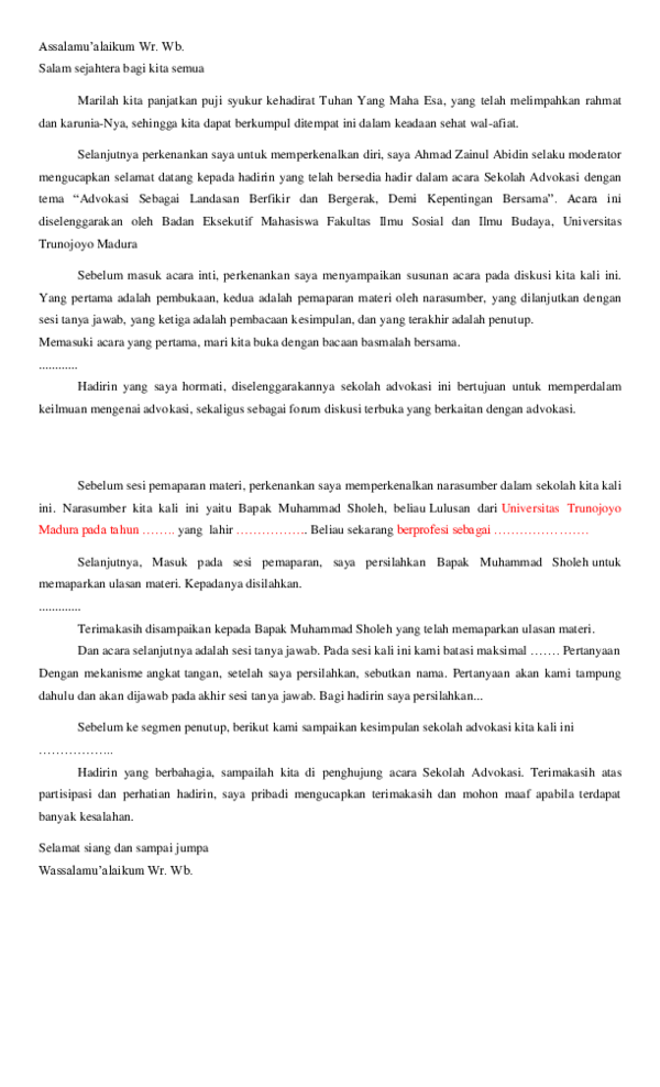 Detail Contoh Naskah Moderator Dan Narasumber Nomer 11