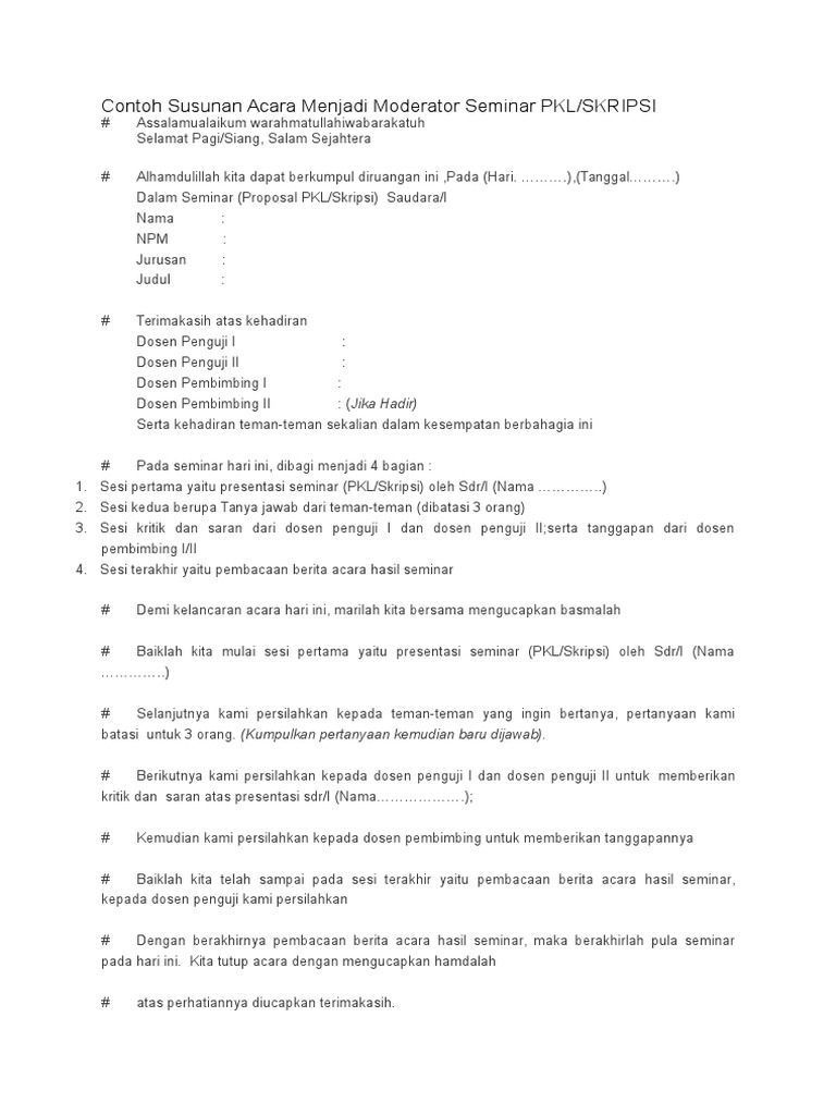 Detail Contoh Naskah Moderator Dan Narasumber Nomer 16