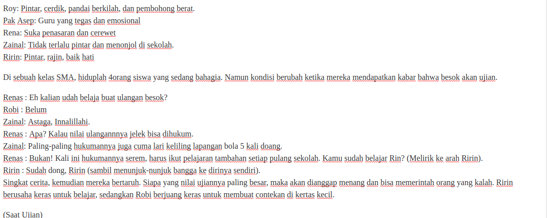 Detail Contoh Naskah Monolog Singkat Pendidikan Nomer 44