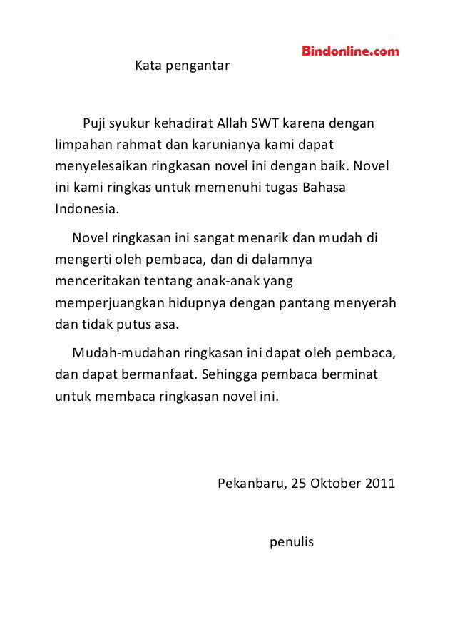 Detail Contoh Naskah Novel Nomer 25