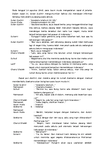 Detail Contoh Naskah Pendek Nomer 27