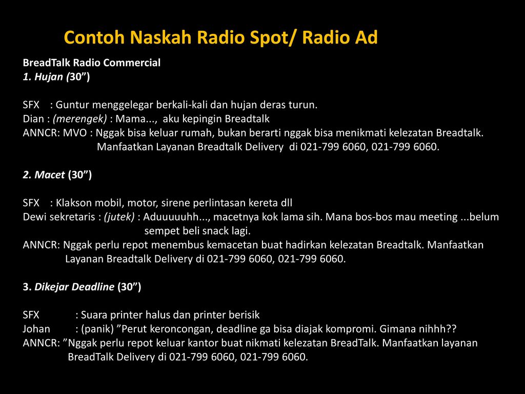 Detail Contoh Naskah Radio Nomer 32