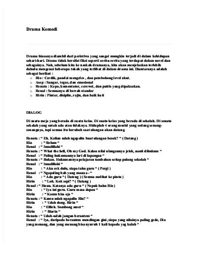 Detail Contoh Naskah Singkat Nomer 18