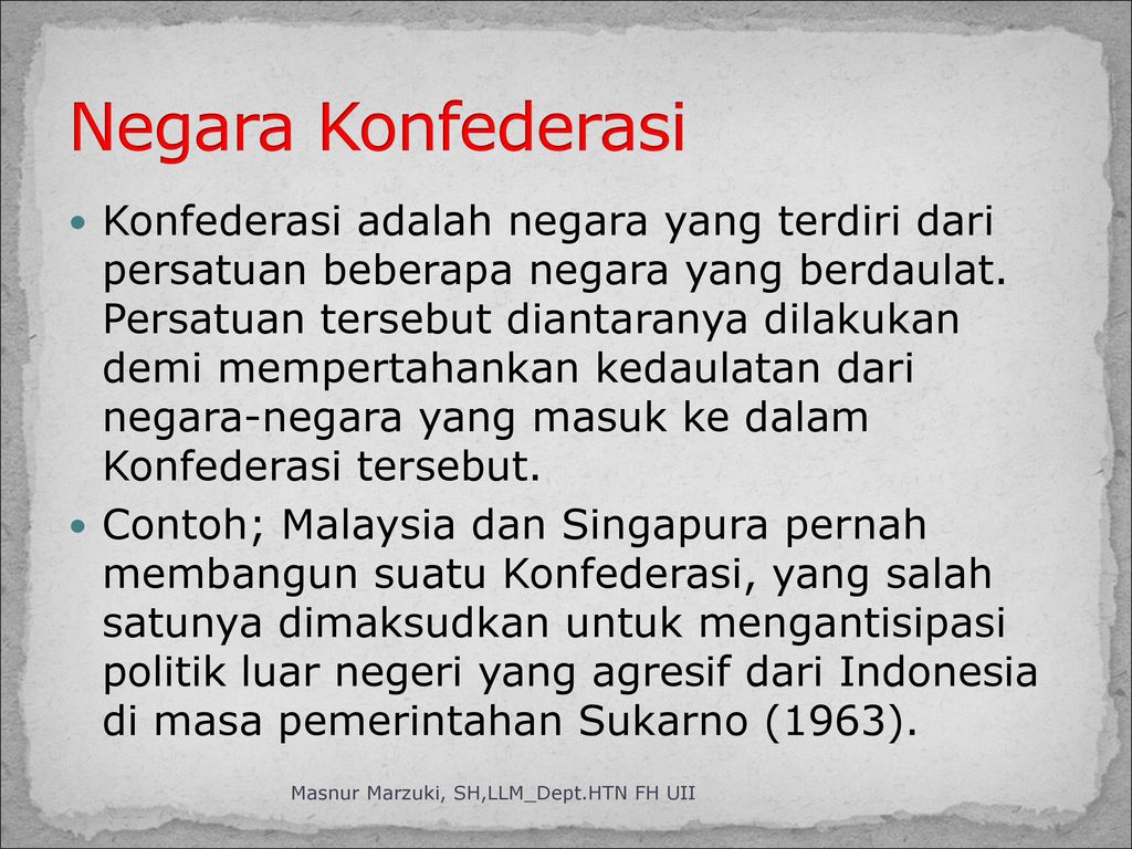 Contoh Negara Konfederasi - KibrisPDR