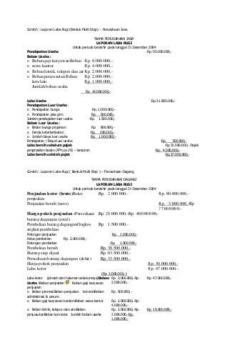 Detail Contoh Neraca Modal Nomer 39