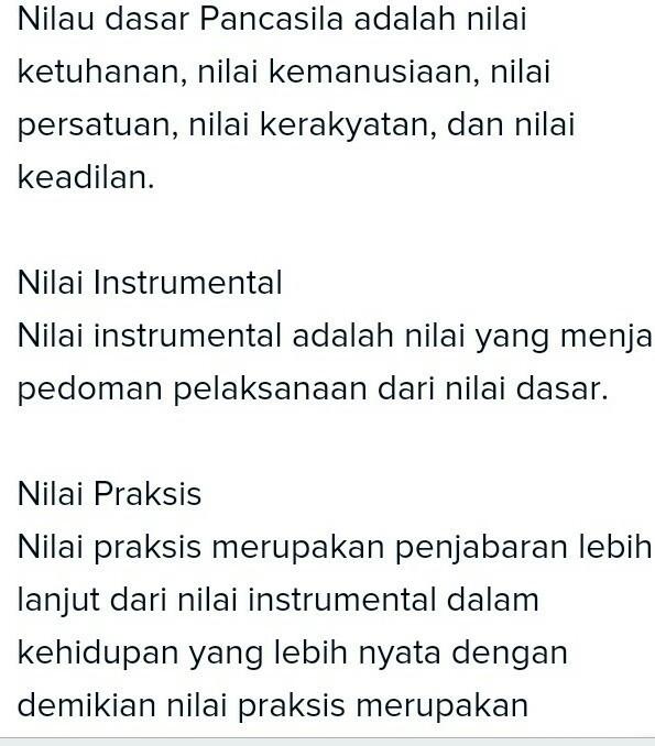 Detail Contoh Nilai Instrumental Pancasila Nomer 23