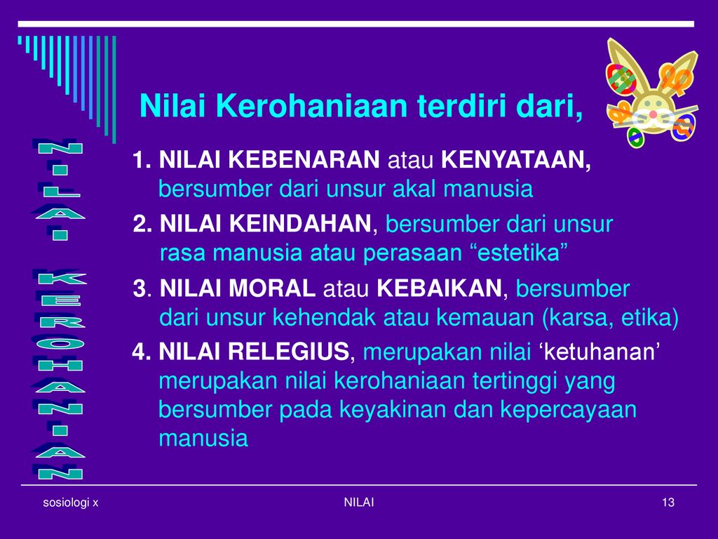 Detail Contoh Nilai Kerohanian Nomer 23