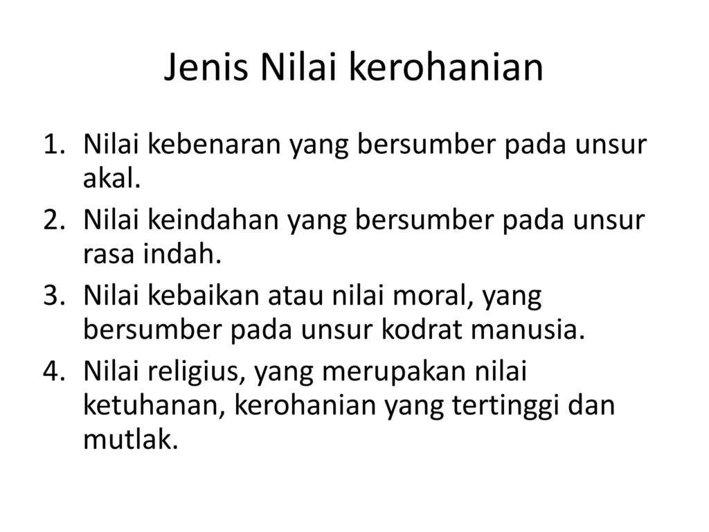 Detail Contoh Nilai Kerohanian Nomer 35