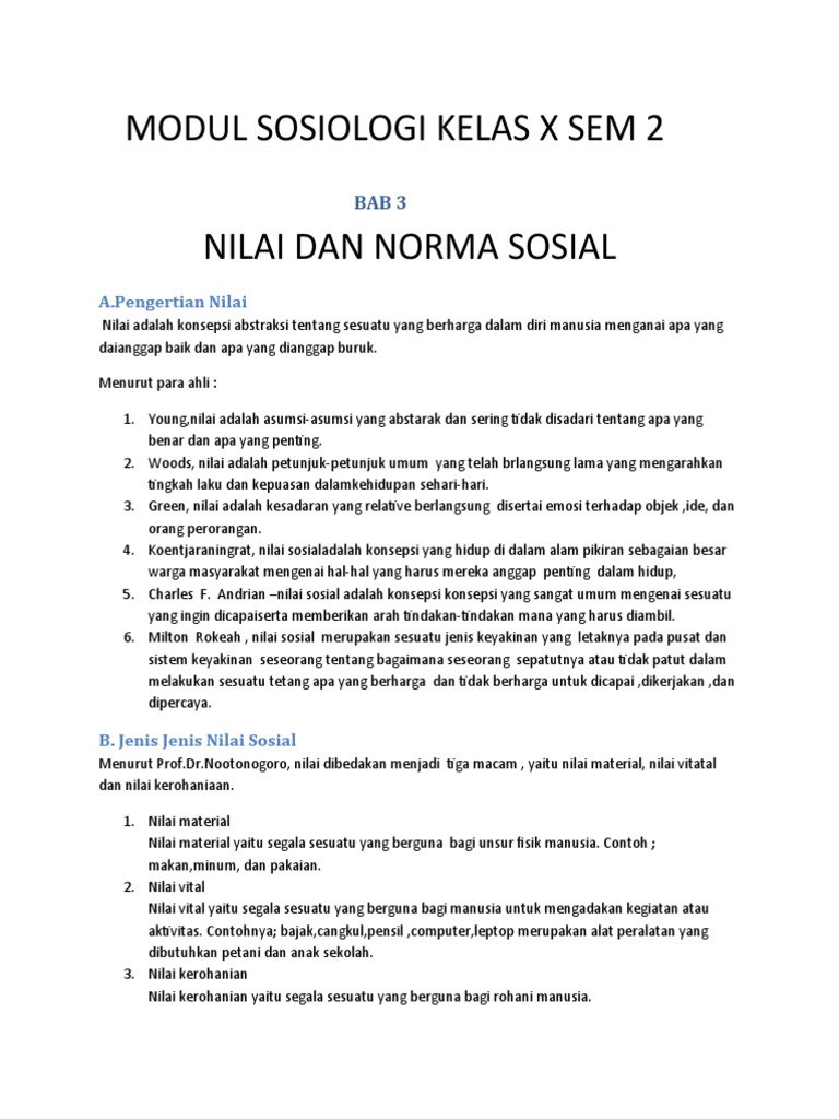 Detail Contoh Nilai Material Nomer 42