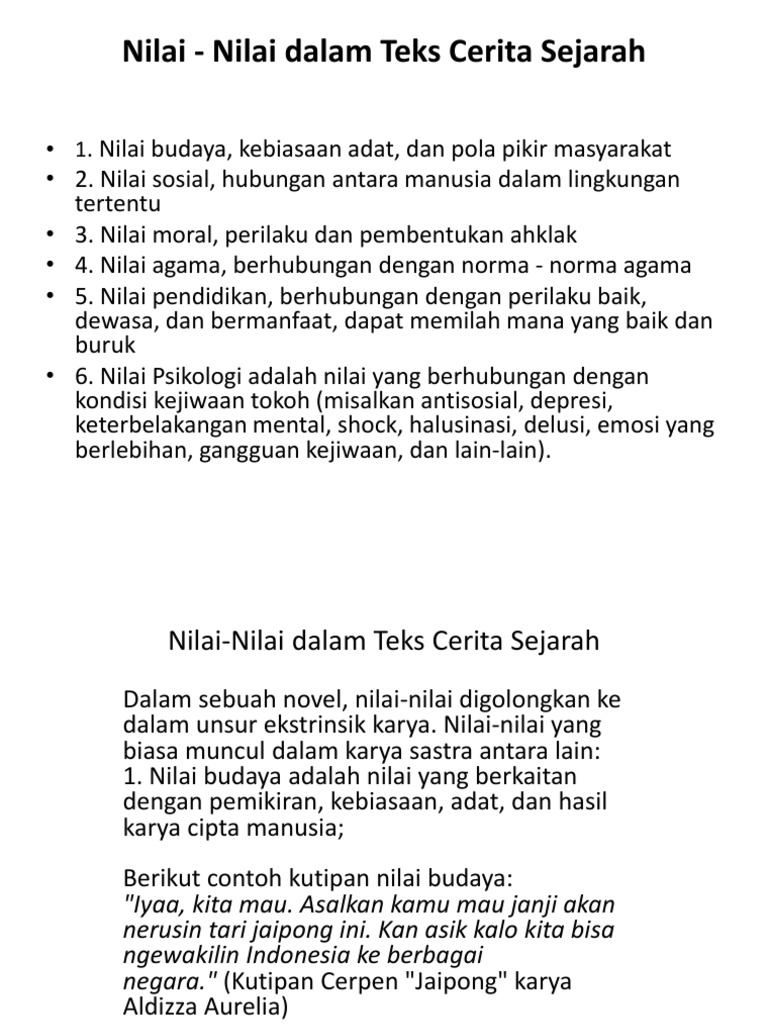 Detail Contoh Nilai Moral Dalam Cerpen Nomer 16