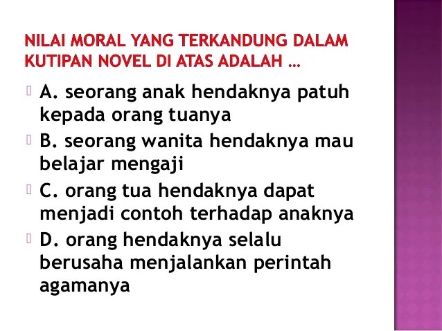 Detail Contoh Nilai Moral Dalam Cerpen Nomer 32