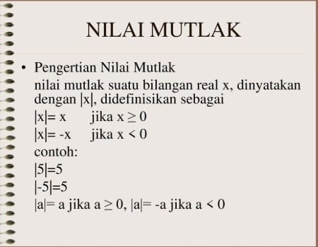 Detail Contoh Nilai Mutlak Nomer 3