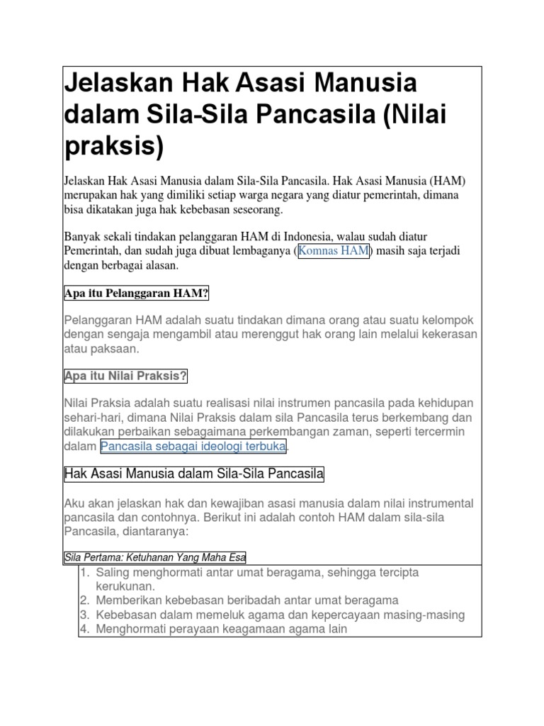 Detail Contoh Nilai Praksis Pancasila Nomer 23