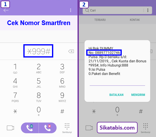 Detail Contoh No Smartfren Nomer 2