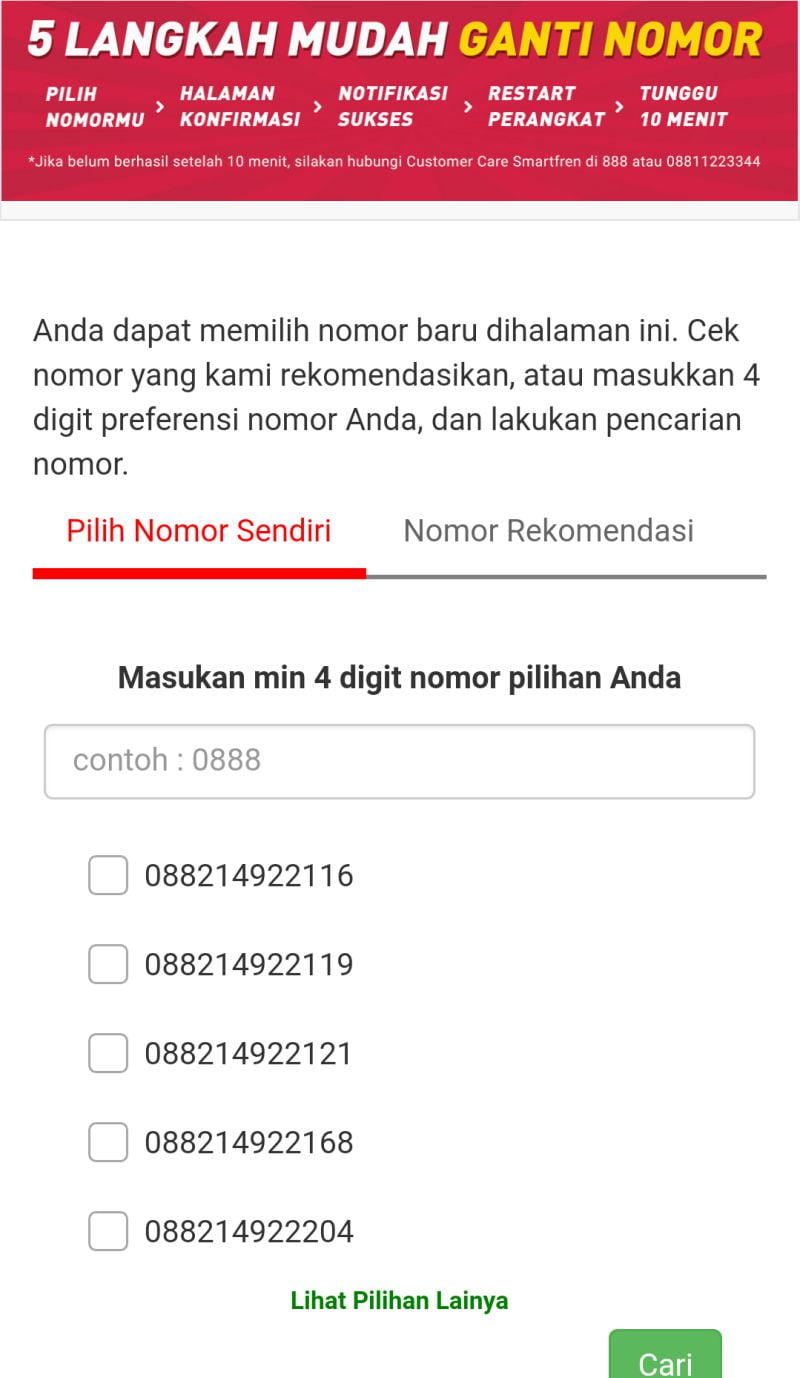 Detail Contoh No Smartfren Nomer 4