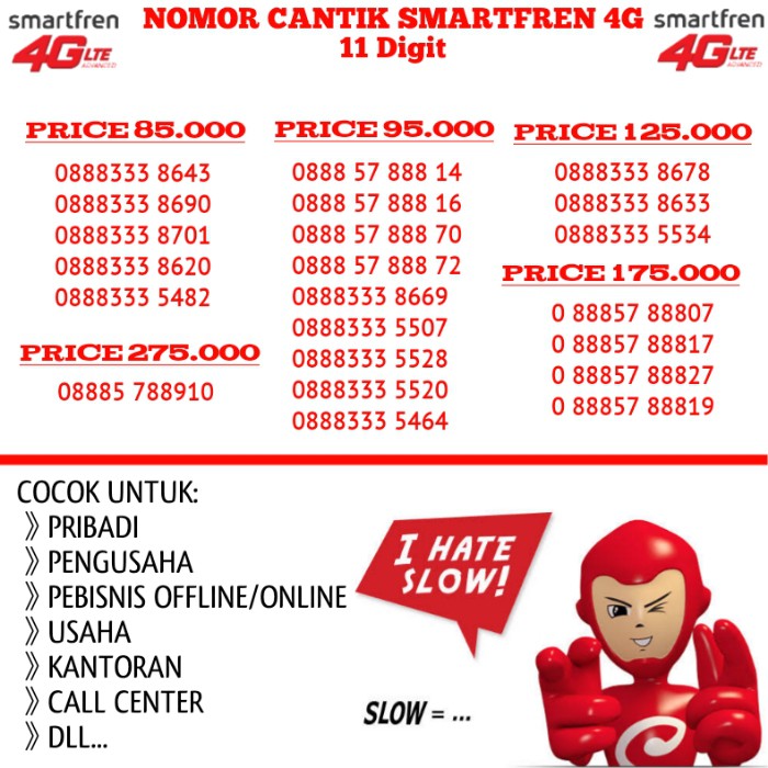 Detail Contoh No Smartfren Nomer 8