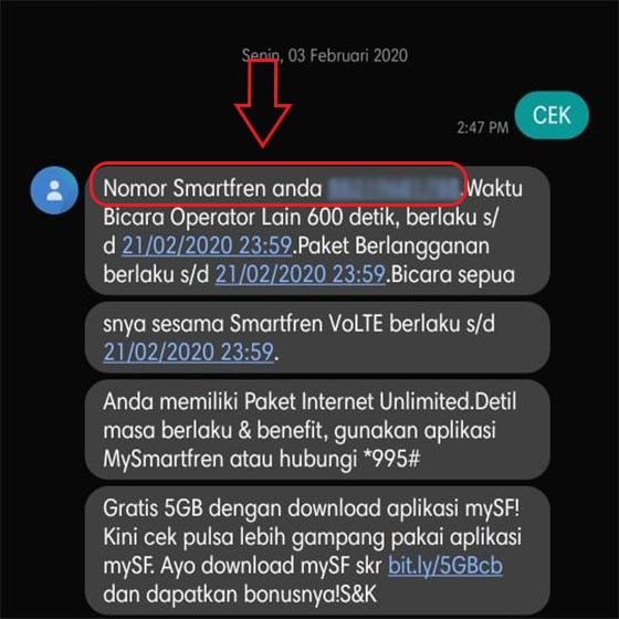 Detail Contoh No Smartfren Nomer 10