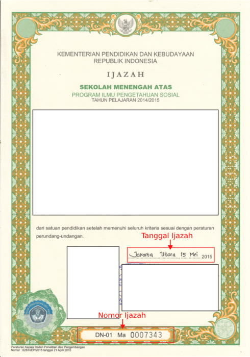 Detail Contoh Nomer Ijazah Nomer 12