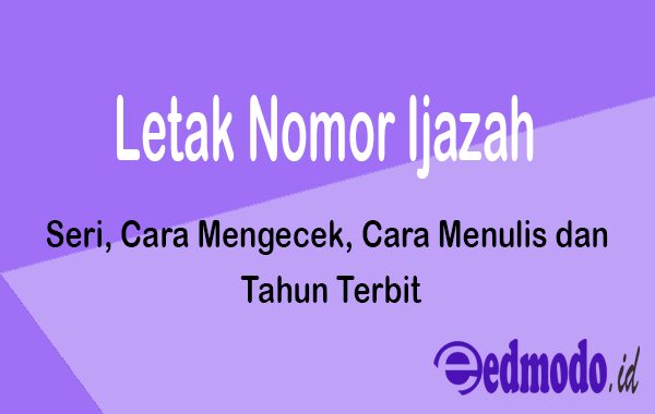 Detail Contoh Nomer Ijazah Nomer 31