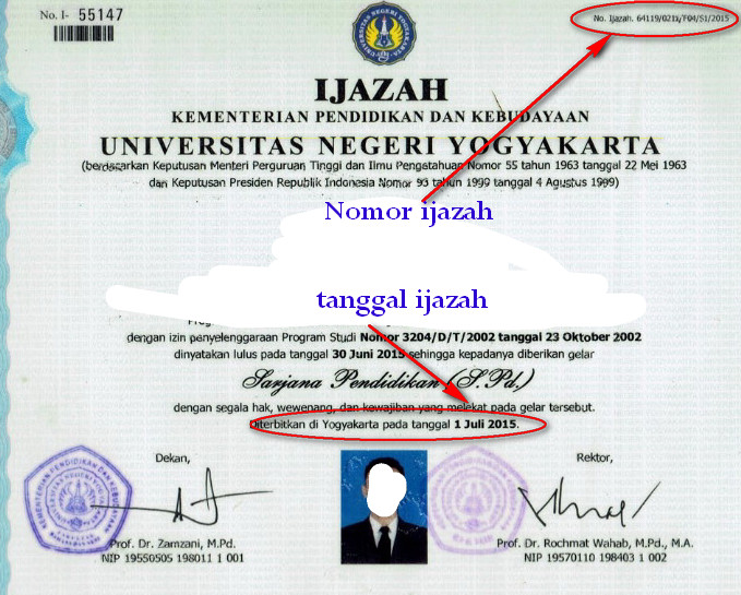 Detail Contoh Nomer Ijazah Nomer 6