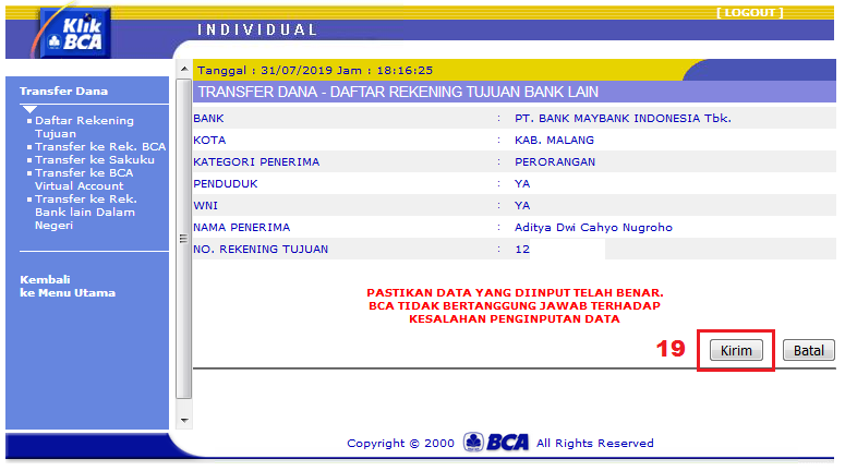 Detail Contoh Nomor Akun Bank Bca Nomer 23