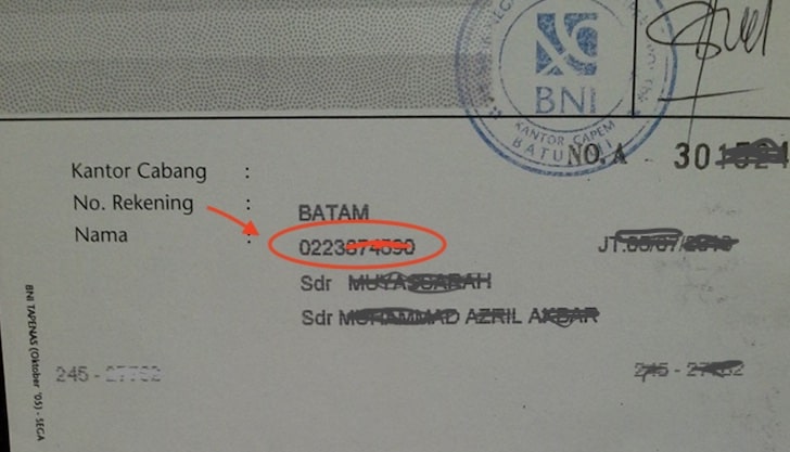 Detail Contoh Nomor Akun Bank Bri Nomer 31