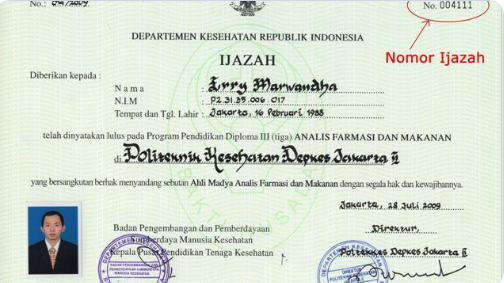 Detail Contoh Nomor Ijazah S1 Nomer 11