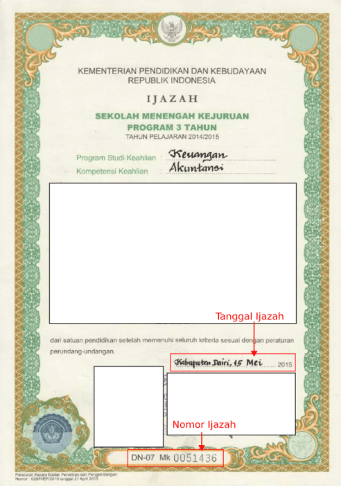 Detail Contoh Nomor Ijazah S1 Nomer 33