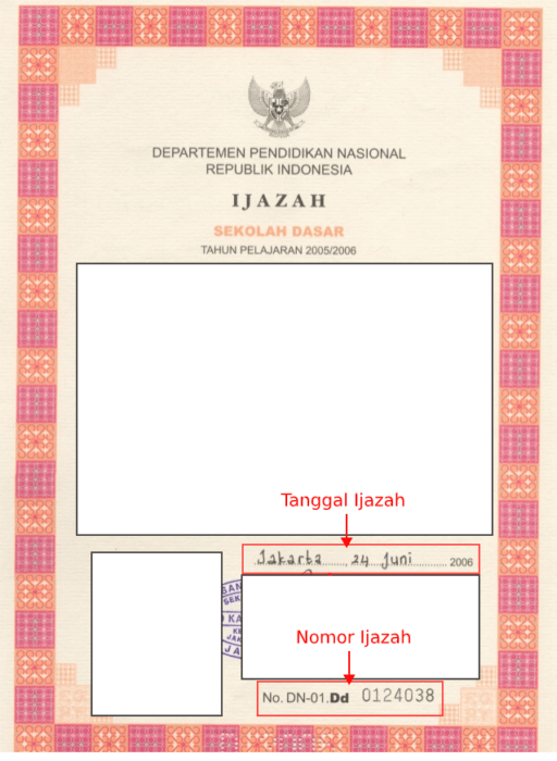 Detail Contoh Nomor Ijazah Smk Nomer 4