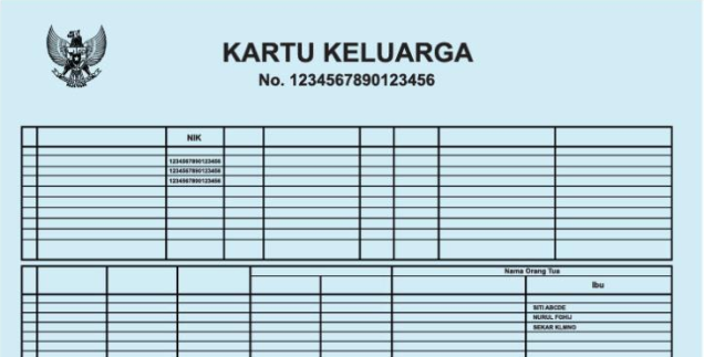 Detail Contoh Nomor Kartu Keluarga Nomer 20