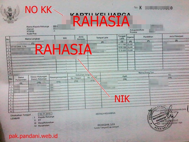 Detail Contoh Nomor Kk Nomer 34